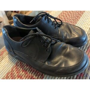 Ganter Men's Black Leather Comfort Oxford Driving Shoe Size 8 K